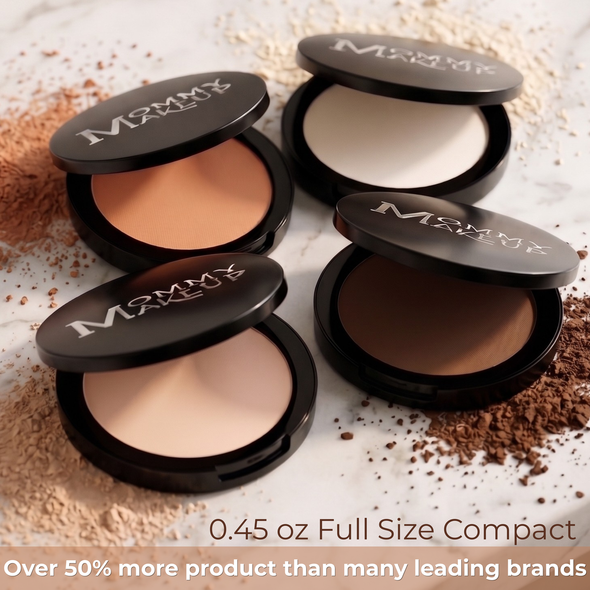 Mineral Dual Powder Foundation SPF15 (0.45 oz.) - LULLABY (Light)-Mineral Dual Powder Foundation SPF15 (0.45 oz.) - LULLABY (Light)