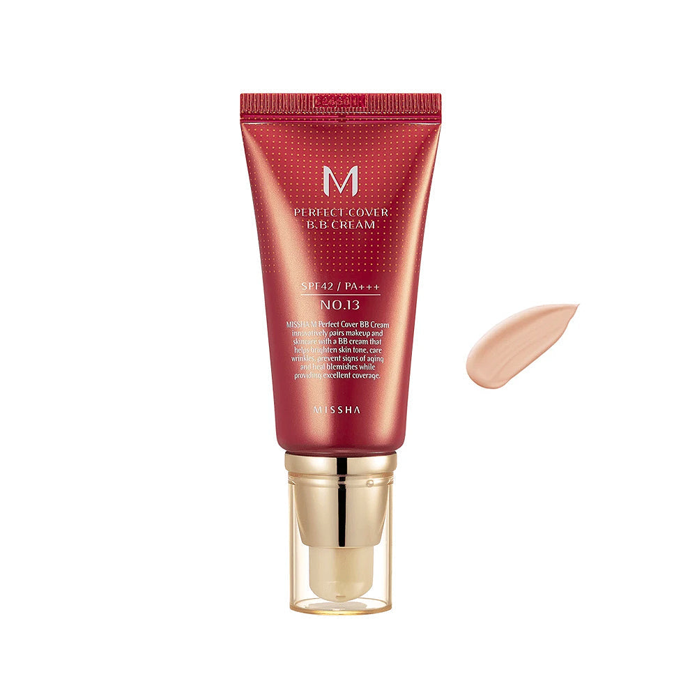Missha M Perfect Cover BB Cream #13 Bright Beige-Missha M Perfect Cover BB Cream #13 Bright Beige