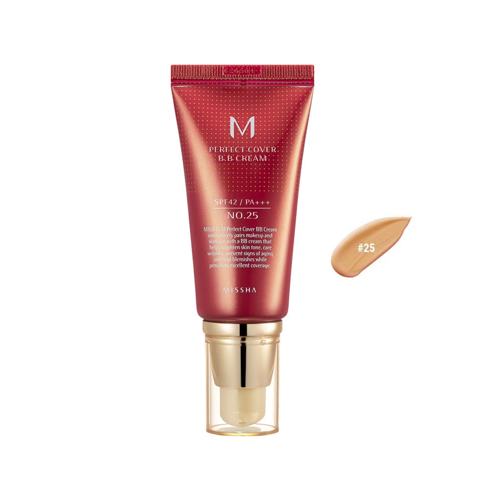 Missha M Perfect Cover BB Cream #25 Warm Beige-Missha M Perfect Cover BB Cream #25 Warm Beige
