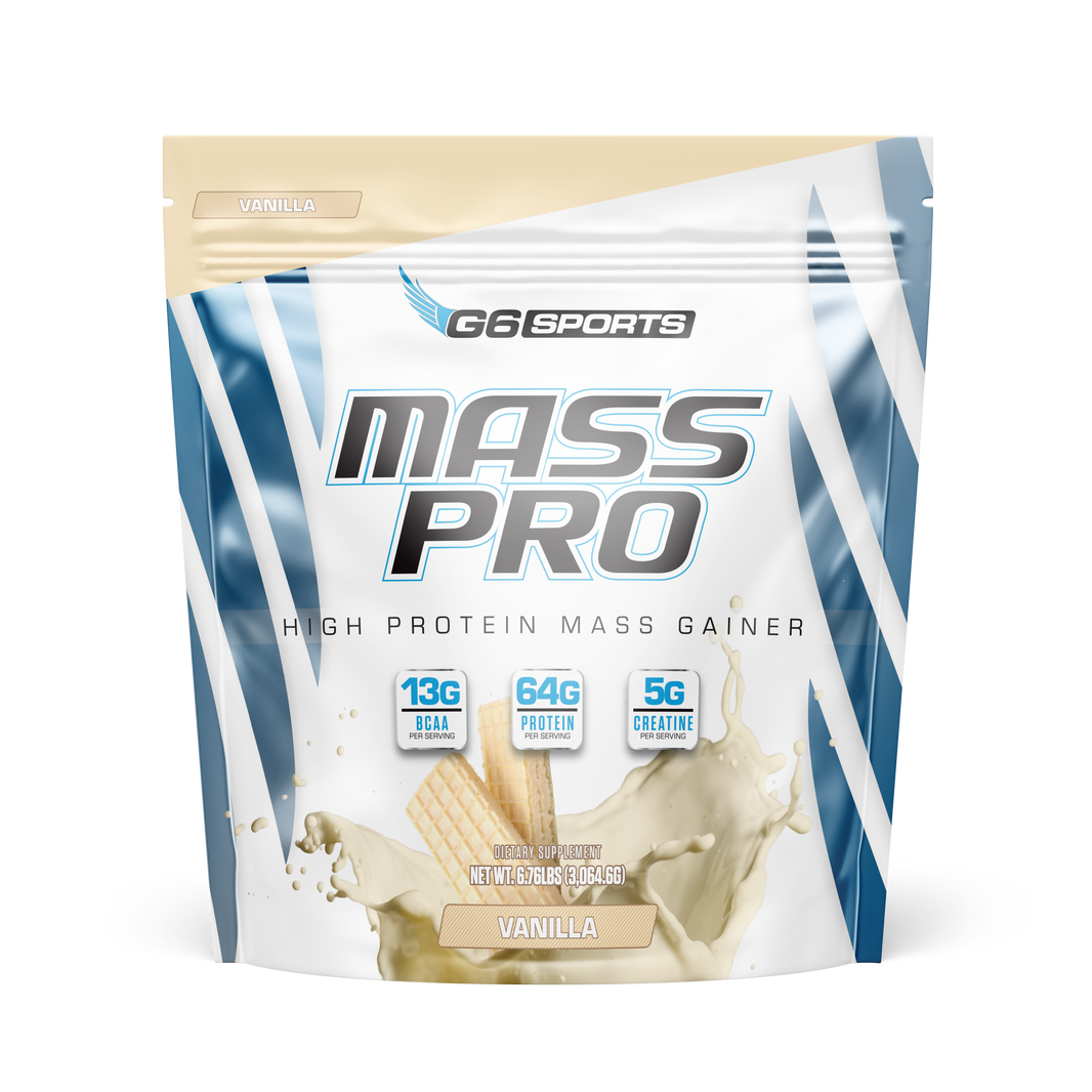 G6 Sports Mass Pro High Protein Mass Gainer — Vanilla, 14 Servings-G6 Sports Mass Pro High Protein Mass Gainer — Vanilla, 14 Servings