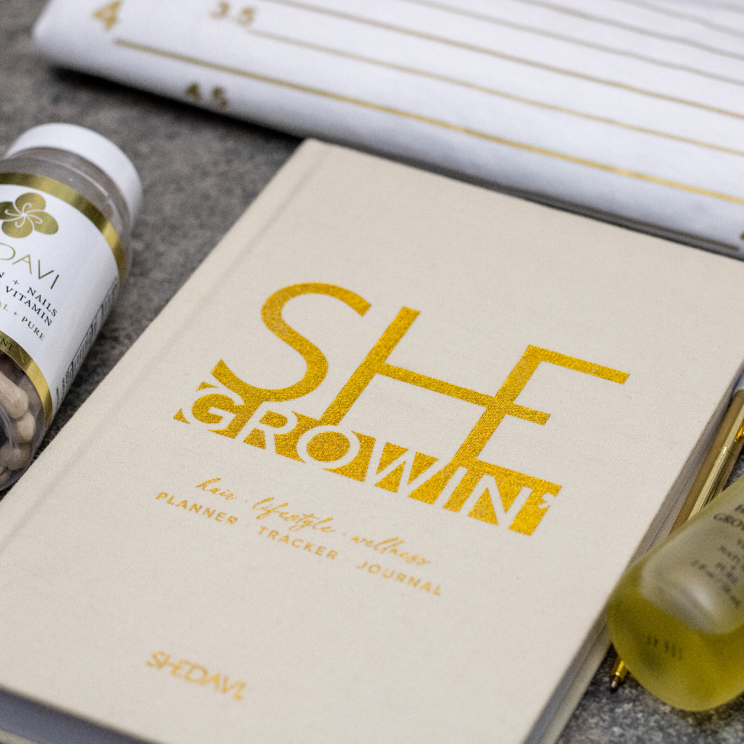 SheGrowin'™️ Planner. Tracker. Journal: Hair & Self Growth Undated Planner-SheGrowin'™️ Planner. Tracker. Journal: Hair & Self Growth Undated Planner
