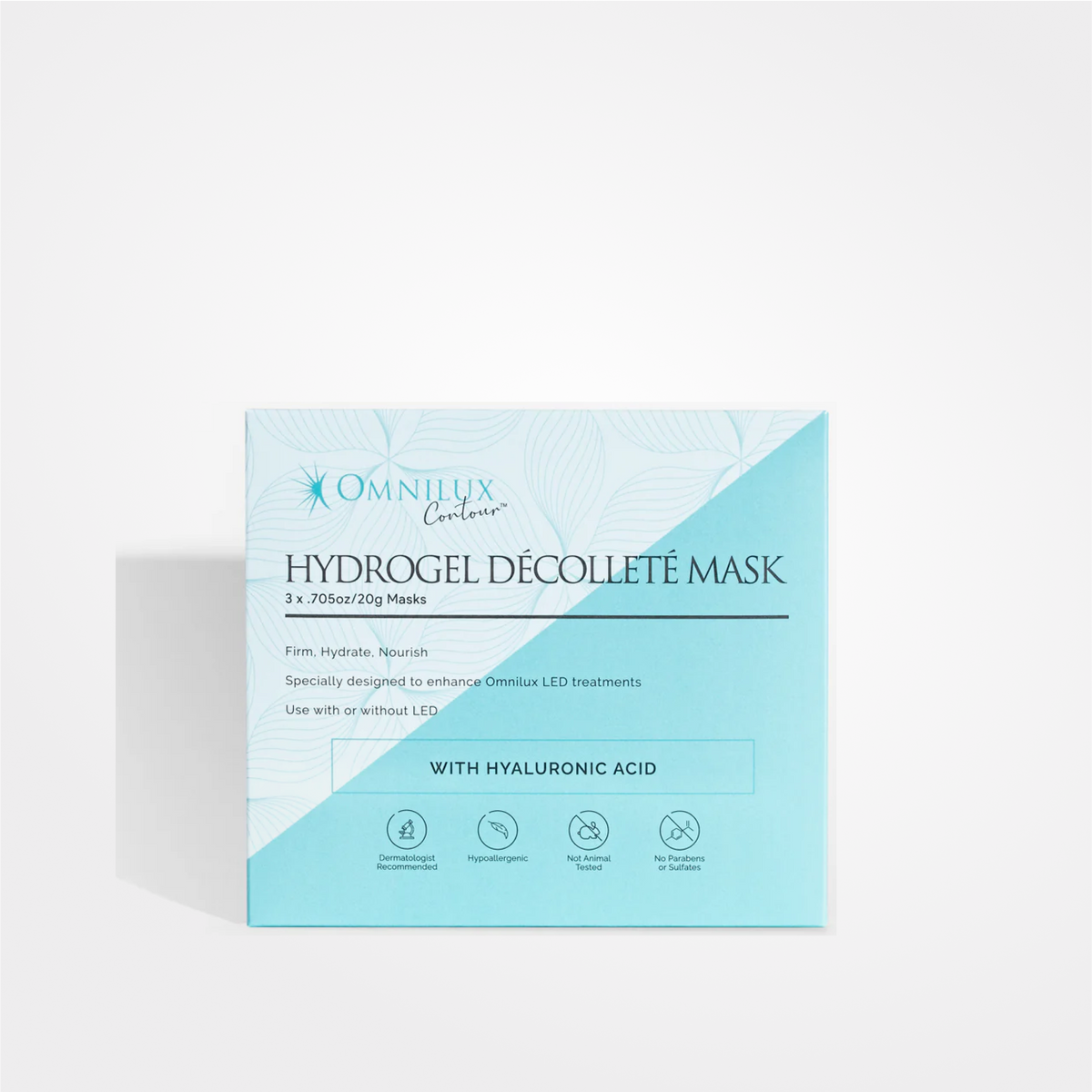 Omnilux Hydrogel Décolleté Mask (3 pack)-Omnilux Hydrogel Décolleté Mask (3 pack)