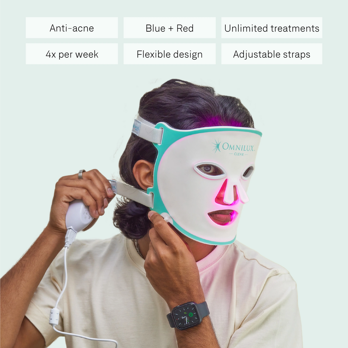 Omnilux Clear + Men + Neck & Décolleté-Omnilux Clear + Men + Neck & Décolleté