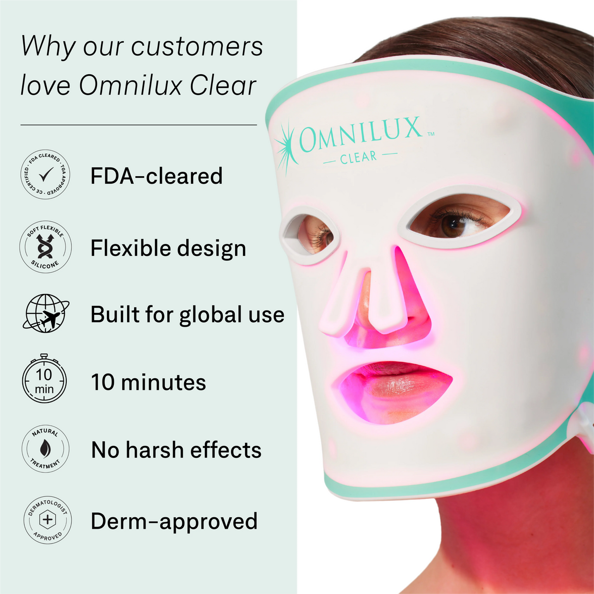Omnilux Clear + Neck & Décolleté + Contour Glove-Omnilux Clear + Neck & Décolleté + Contour Glove