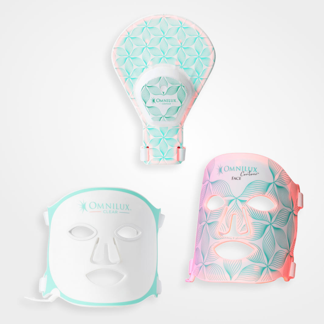 Omnilux Face Contour + Clear + Contour Glove-Omnilux Face Contour + Clear + Contour Glove