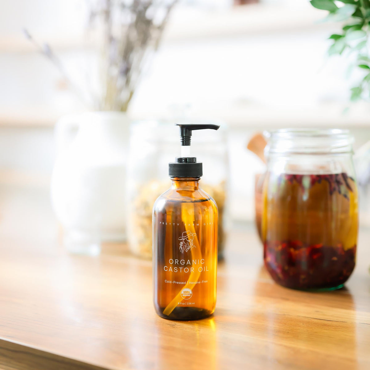 Pure Organic Cold Pressed Hexane-Free Castor Oil-Pure Organic Cold Pressed Hexane-Free Castor Oil