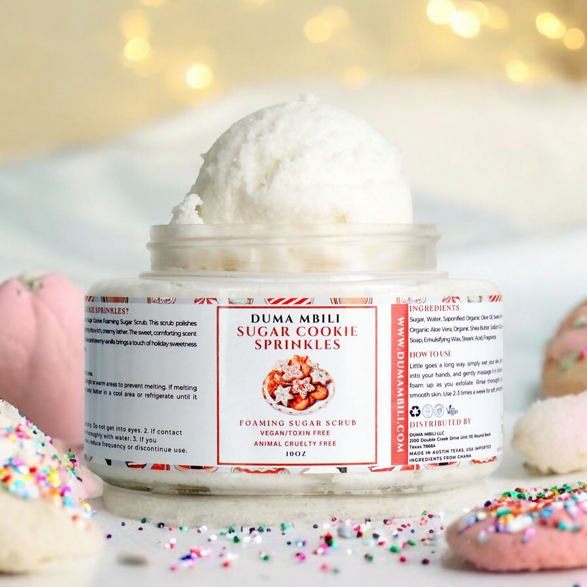 Sugar Cookie Sprinkles Foaming Sugar Scrub-Sugar Cookie Sprinkles Foaming Sugar Scrub