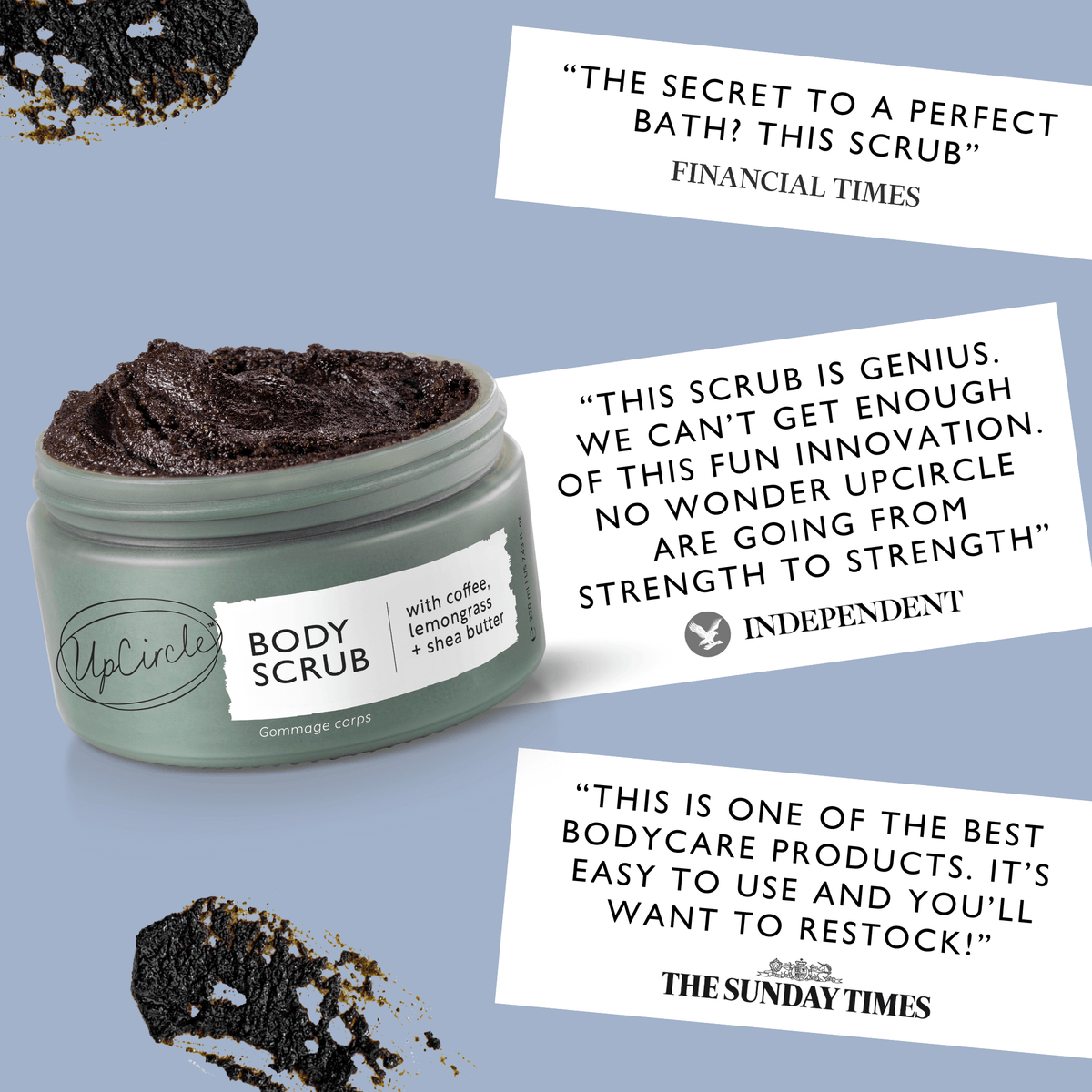 Coffee Body Scrub with Lemongrass-Coffee Body Scrub with Lemongrass