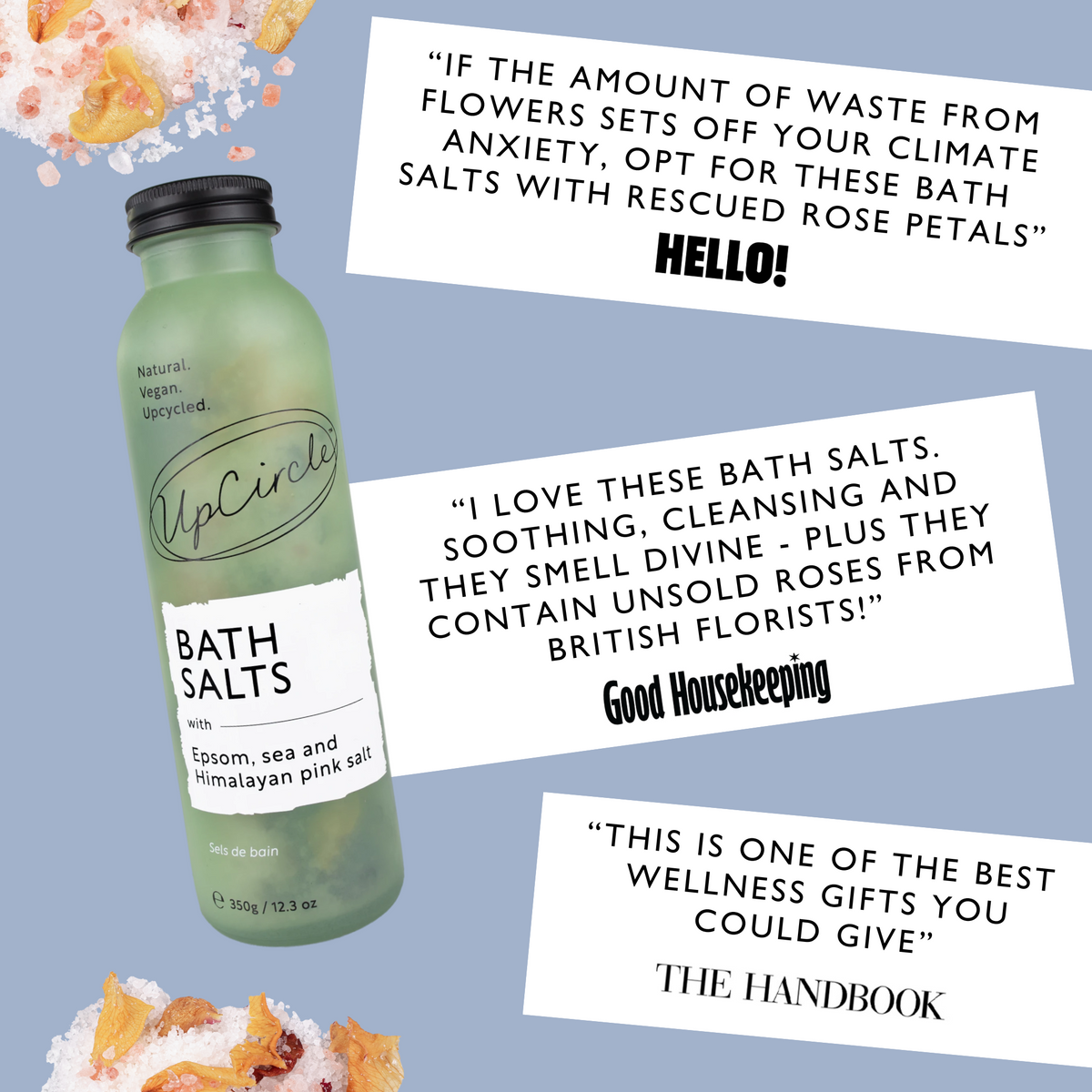 Bath Salts with Epsom, Sea and Himalayan Pink Salt-Bath Salts with Epsom, Sea and Himalayan Pink Salt