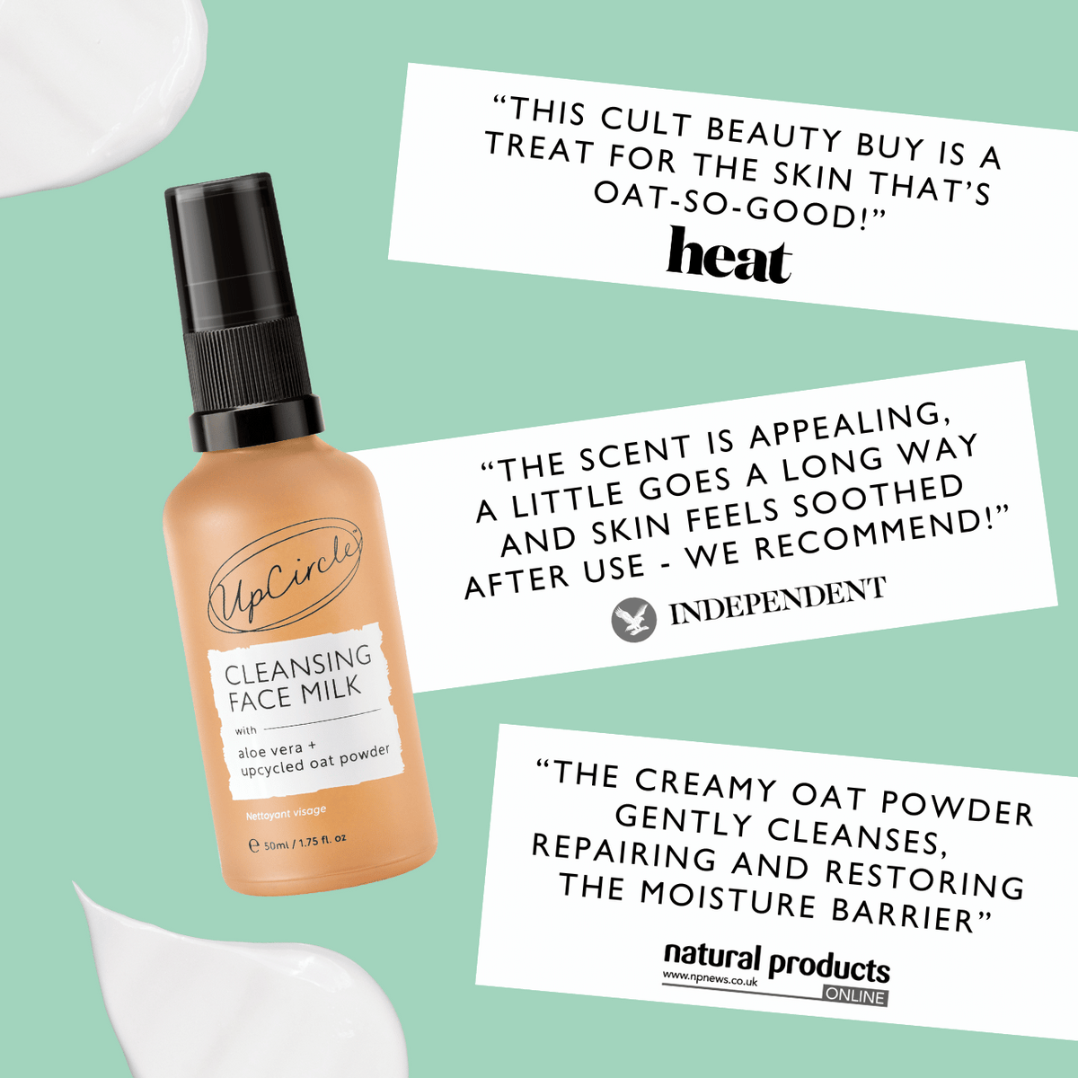 Cleansing Face Milk with Oat Powder - Travel Size-Cleansing Face Milk with Oat Powder - Travel Size