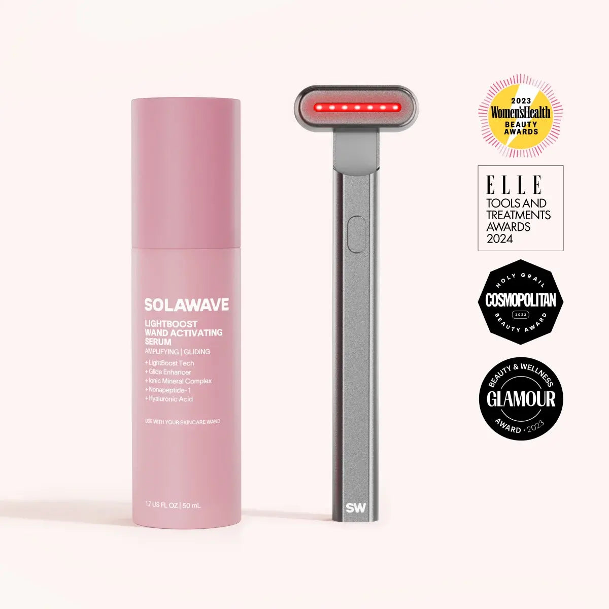 4-in-1 Red Light Therapy Wand & Activating Serum Kit-4-in-1 Red Light Therapy Wand & Activating Serum Kit