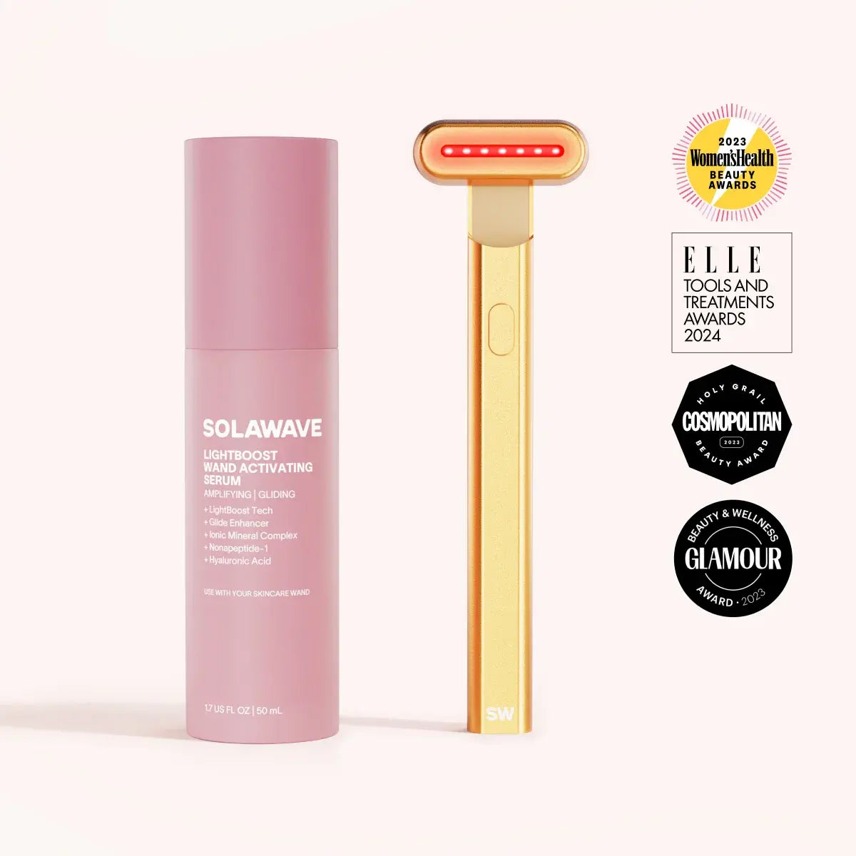 4-in-1 Red Light Therapy Wand & Activating Serum Kit-4-in-1 Red Light Therapy Wand & Activating Serum Kit