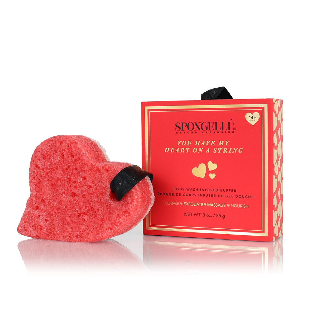 You Have My Heart on a String: Boxed Heart Shaped Sponge-You Have My Heart on a String: Boxed Heart Shaped Sponge