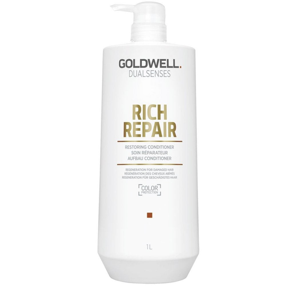 Goldwell DualSenses Rich Repair Restoring Conditioner 10.1 oz-Goldwell DualSenses Rich Repair Restoring Conditioner 10.1 oz