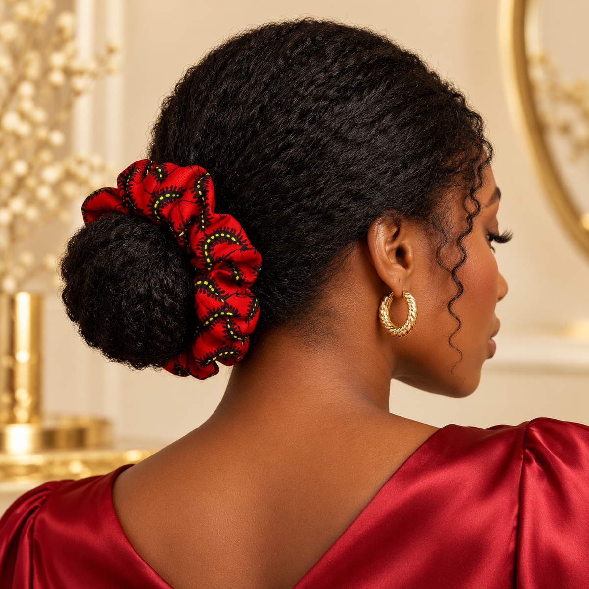 African Print Hair Scrunchies-African Print Hair Scrunchies