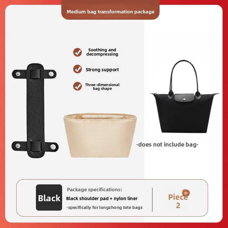 Havredeluxe Bag Organizer Insert For Longchamp Nylon Bag - Lightweight Durable Interior Storage-Havredeluxe Bag Organizer Insert For Longchamp Nylon Bag - Lightweight Durable Interior Storage