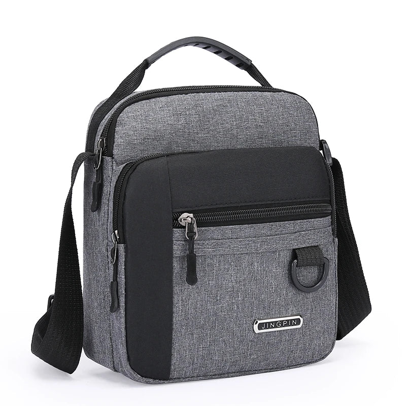 Unbranded Large Capacity Shoulder Bag for Men - Waterproof and Wear Resistant with Multiple Pockets-Unbranded Large Capacity Shoulder Bag for Men - Waterproof and Wear Resistant with Multiple Pockets