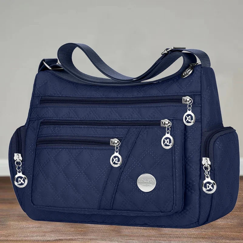 Brandless Square Crossbody Bag For Men And Women Oxford Style Nylon Shoulder Bag-Brandless Square Crossbody Bag For Men And Women Oxford Style Nylon Shoulder Bag