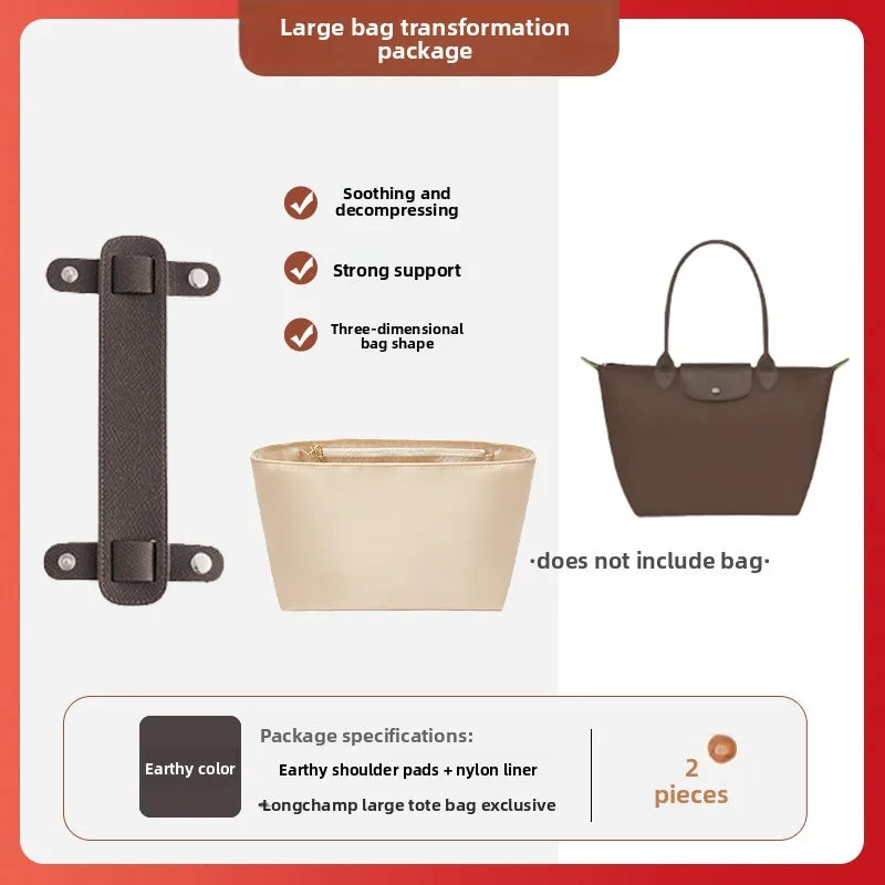 Havredeluxe Bag Organizer Insert For Longchamp Nylon Bag - Lightweight Durable Interior Storage-Havredeluxe Bag Organizer Insert For Longchamp Nylon Bag - Lightweight Durable Interior Storage
