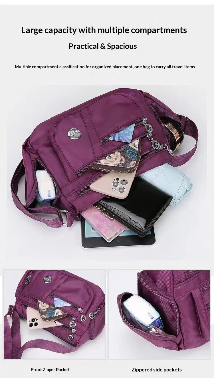 Homefish Women Oxford Waterproof Messenger Bag Crossbody Bag For Women Multifunctional-Homefish Women Oxford Waterproof Messenger Bag Crossbody Bag For Women Multifunctional