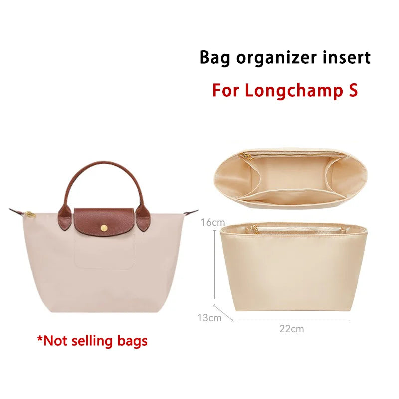 Havredeluxe Bag Organizer Insert For Longchamp Nylon Bag - Lightweight Durable Interior Storage-Havredeluxe Bag Organizer Insert For Longchamp Nylon Bag - Lightweight Durable Interior Storage