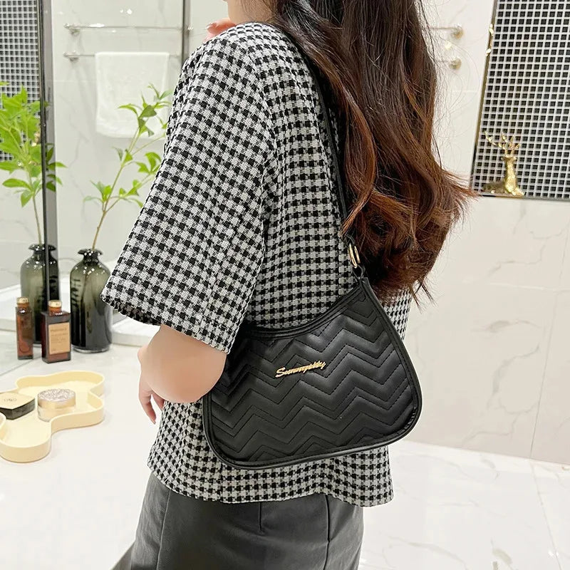 Other Ladies Retro Shoulder Bag Crossbody Half Moon PU Leather - PU Exterior With Polyester Lining-Other Ladies Retro Shoulder Bag Crossbody Half Moon PU Leather - PU Exterior With Polyester Lining