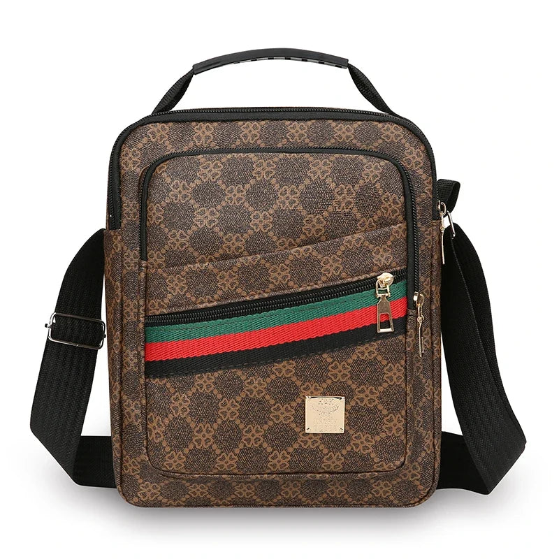 Mens Crossbody Bag With Multi Layer Design For Travel And Daily Commute Water Resistant Oxford Material-Mens Crossbody Bag With Multi Layer Design For Travel And Daily Commute Water Resistant Oxford Material