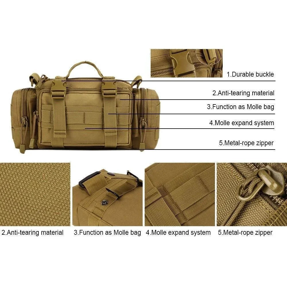 MELORDY Outdoor Waist Pack Chest Bag for Hunting Camping and Hiking - Lightweight Nylon Pouch-MELORDY Outdoor Waist Pack Chest Bag for Hunting Camping and Hiking - Lightweight Nylon Pouch