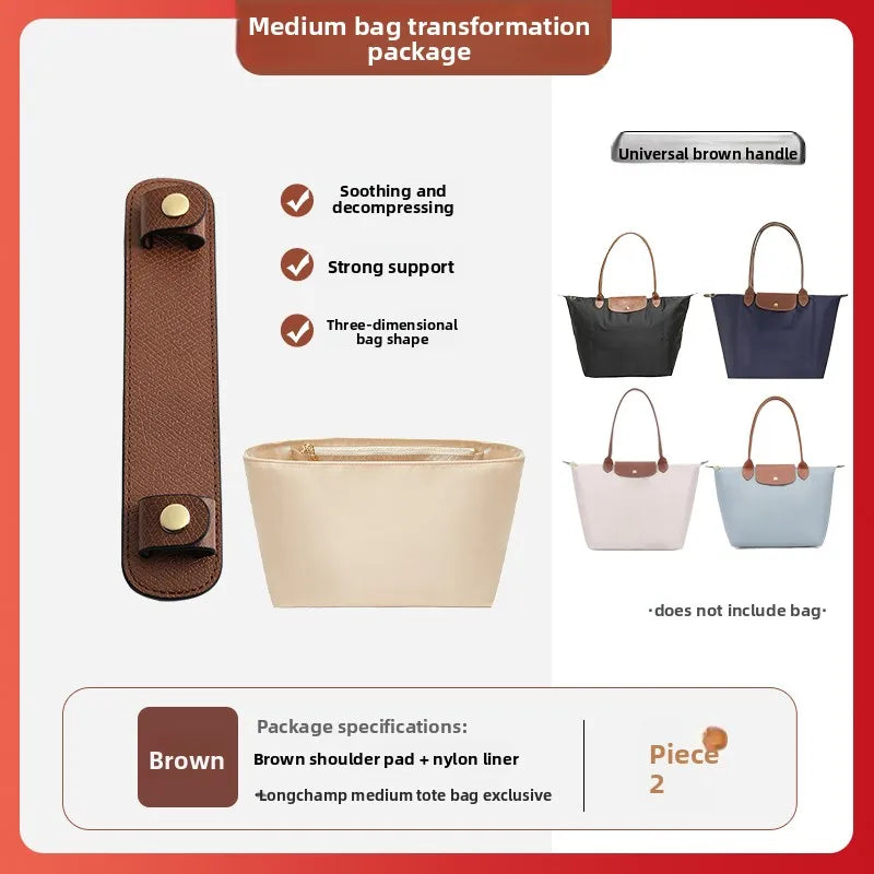 Havredeluxe Bag Organizer Insert For Longchamp Nylon Bag - Lightweight Durable Interior Storage-Havredeluxe Bag Organizer Insert For Longchamp Nylon Bag - Lightweight Durable Interior Storage