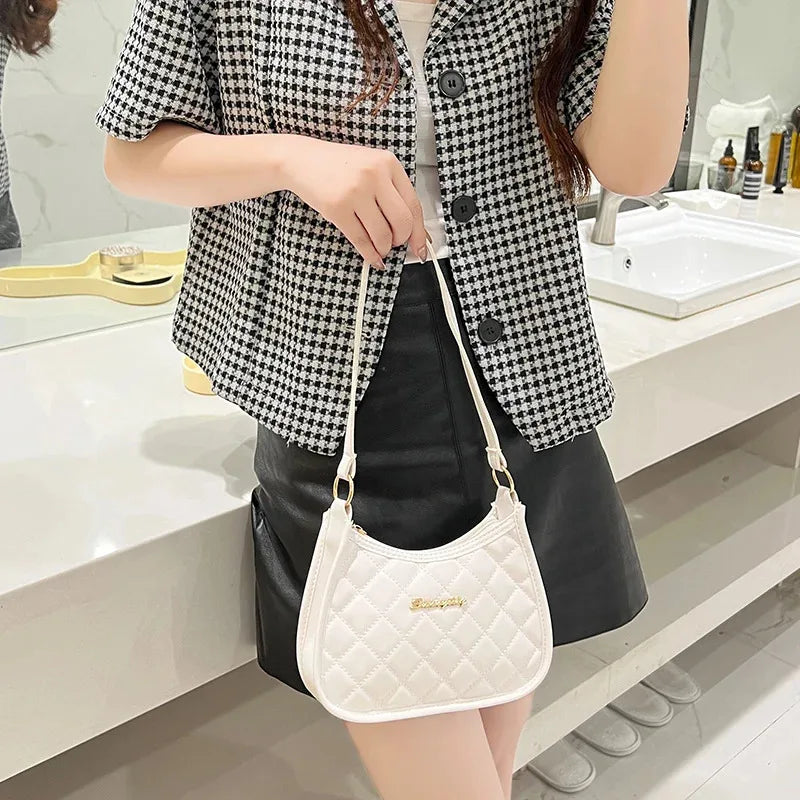 Other Ladies Retro Shoulder Bag Crossbody Half Moon PU Leather - PU Exterior With Polyester Lining-Other Ladies Retro Shoulder Bag Crossbody Half Moon PU Leather - PU Exterior With Polyester Lining