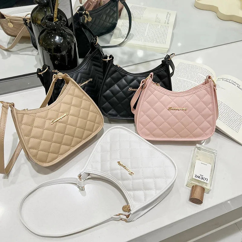Other Ladies Retro Shoulder Bag Crossbody Half Moon PU Leather - PU Exterior With Polyester Lining-Other Ladies Retro Shoulder Bag Crossbody Half Moon PU Leather - PU Exterior With Polyester Lining