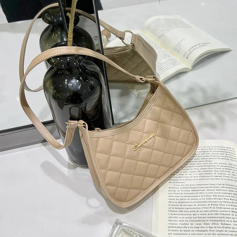 Other Ladies Retro Shoulder Bag Crossbody Half Moon PU Leather - PU Exterior With Polyester Lining-Other Ladies Retro Shoulder Bag Crossbody Half Moon PU Leather - PU Exterior With Polyester Lining