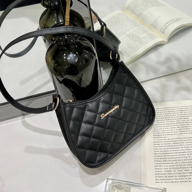 Other Ladies Retro Shoulder Bag Crossbody Half Moon PU Leather - PU Exterior With Polyester Lining-Other Ladies Retro Shoulder Bag Crossbody Half Moon PU Leather - PU Exterior With Polyester Lining