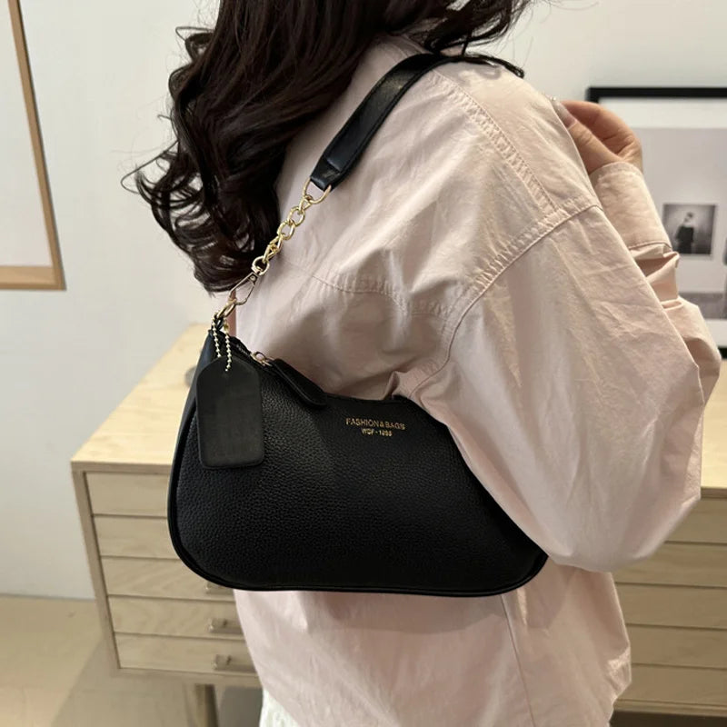 Yogodlns Crossbody Bag For Women - Adjustable Strap Crescent Shoulder PU Leather Zipper Closure-Yogodlns Crossbody Bag For Women - Adjustable Strap Crescent Shoulder PU Leather Zipper Closure