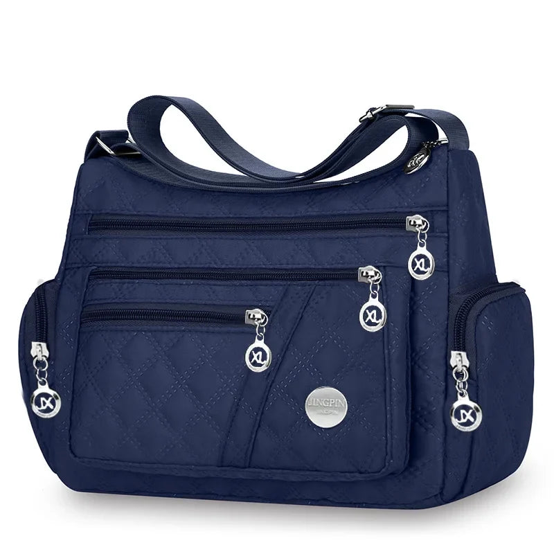 Brandless Square Crossbody Bag For Men And Women Oxford Style Nylon Shoulder Bag-Brandless Square Crossbody Bag For Men And Women Oxford Style Nylon Shoulder Bag