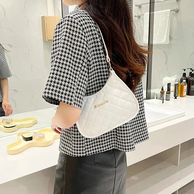 Other Ladies Retro Shoulder Bag Crossbody Half Moon PU Leather - PU Exterior With Polyester Lining-Other Ladies Retro Shoulder Bag Crossbody Half Moon PU Leather - PU Exterior With Polyester Lining
