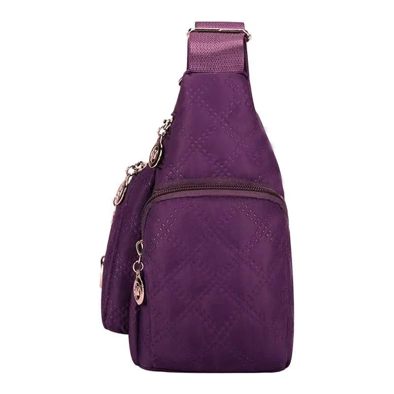 Brandless Square Crossbody Bag For Men And Women Oxford Style Nylon Shoulder Bag-Brandless Square Crossbody Bag For Men And Women Oxford Style Nylon Shoulder Bag