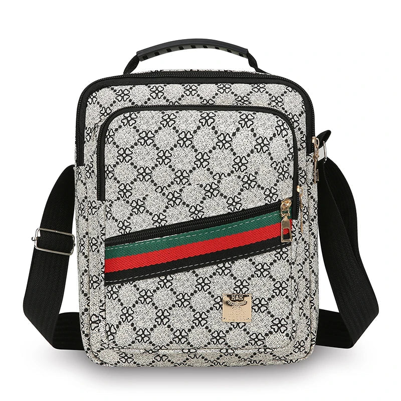Mens Crossbody Bag With Multi Layer Design For Travel And Daily Commute Water Resistant Oxford Material-Mens Crossbody Bag With Multi Layer Design For Travel And Daily Commute Water Resistant Oxford Material