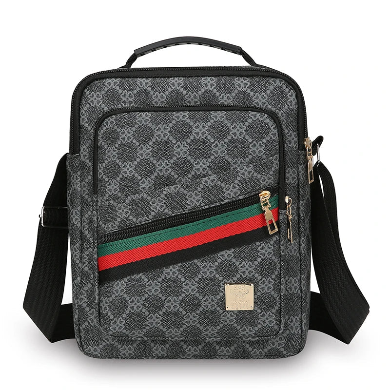 Mens Crossbody Bag With Multi Layer Design For Travel And Daily Commute Water Resistant Oxford Material-Mens Crossbody Bag With Multi Layer Design For Travel And Daily Commute Water Resistant Oxford Material