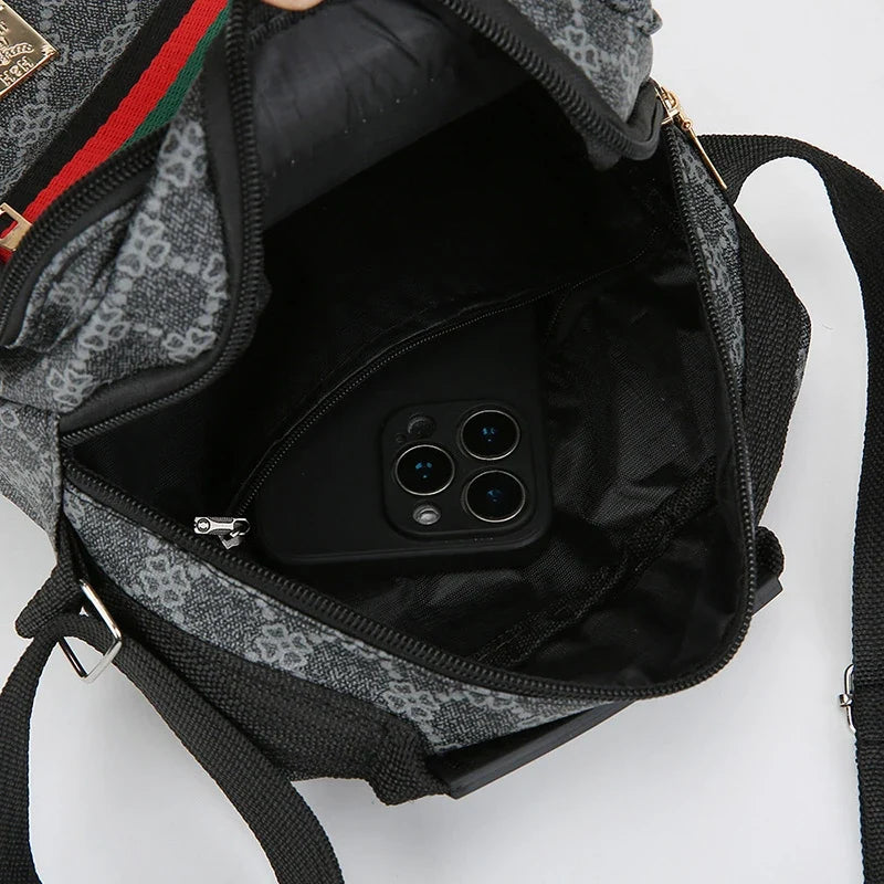 Mens Crossbody Bag With Multi Layer Design For Travel And Daily Commute Water Resistant Oxford Material-Mens Crossbody Bag With Multi Layer Design For Travel And Daily Commute Water Resistant Oxford Material