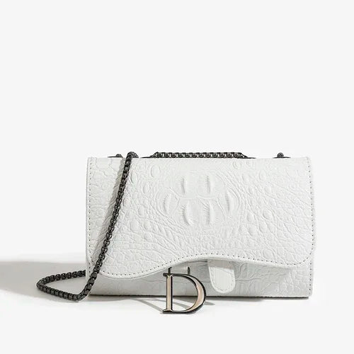 Women Sequined Chain Crossbody Bag With PU Leather - Chain Strap-Women Sequined Chain Crossbody Bag With PU Leather - Chain Strap