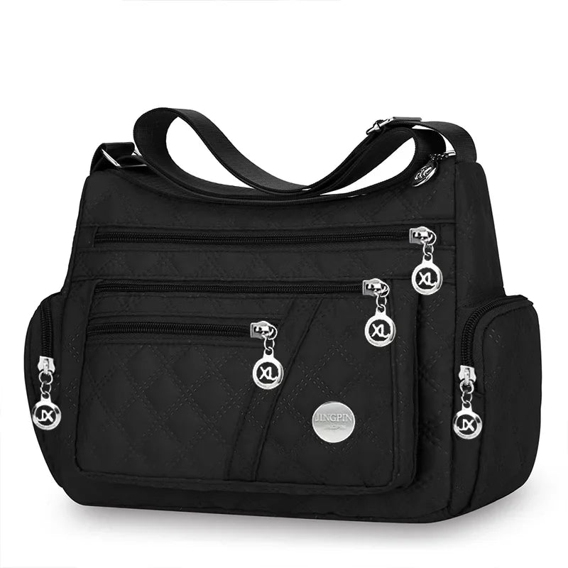 Brandless Square Crossbody Bag For Men And Women Oxford Style Nylon Shoulder Bag-Brandless Square Crossbody Bag For Men And Women Oxford Style Nylon Shoulder Bag