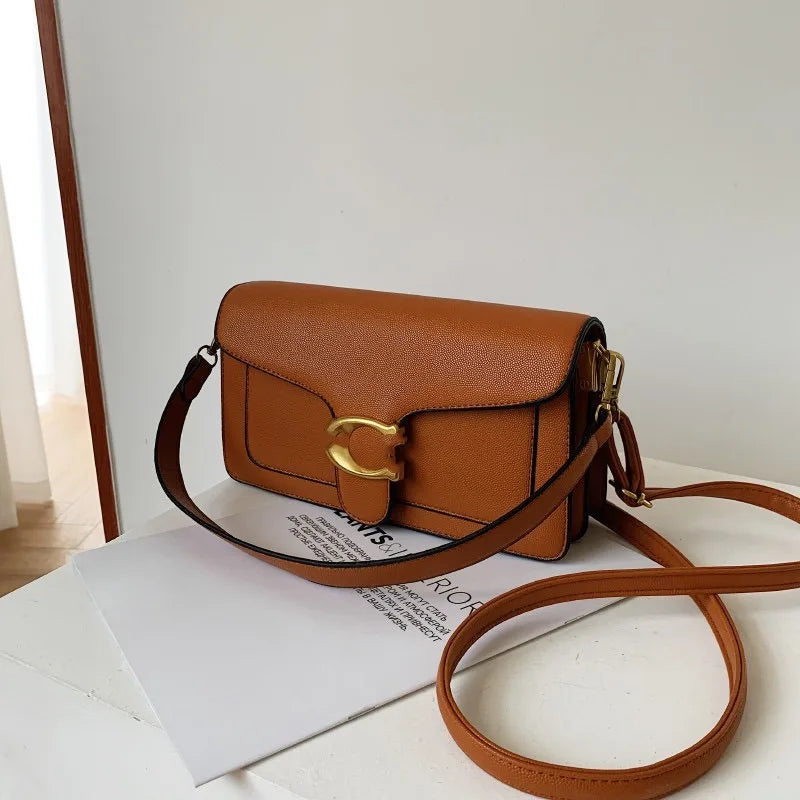 PU Crossbody Bag For Women With Double Straps Small Square Satchel Purse For Everyday Use-PU Crossbody Bag For Women With Double Straps Small Square Satchel Purse For Everyday Use