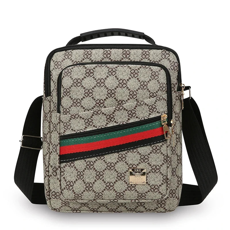 Mens Crossbody Bag With Multi Layer Design For Travel And Daily Commute Water Resistant Oxford Material-Mens Crossbody Bag With Multi Layer Design For Travel And Daily Commute Water Resistant Oxford Material