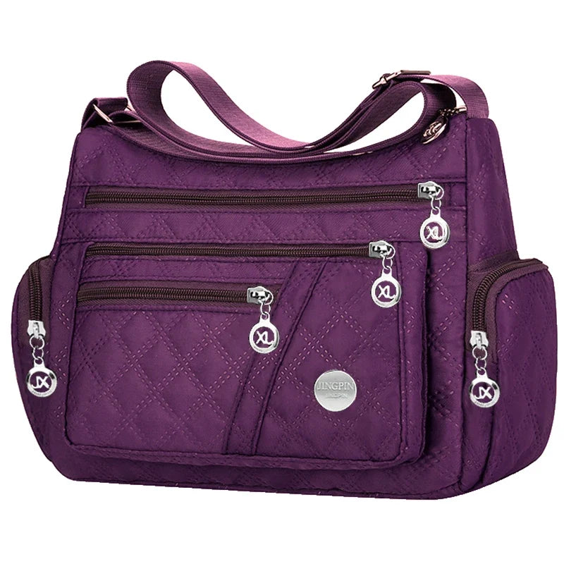 Brandless Square Crossbody Bag For Men And Women Oxford Style Nylon Shoulder Bag-Brandless Square Crossbody Bag For Men And Women Oxford Style Nylon Shoulder Bag