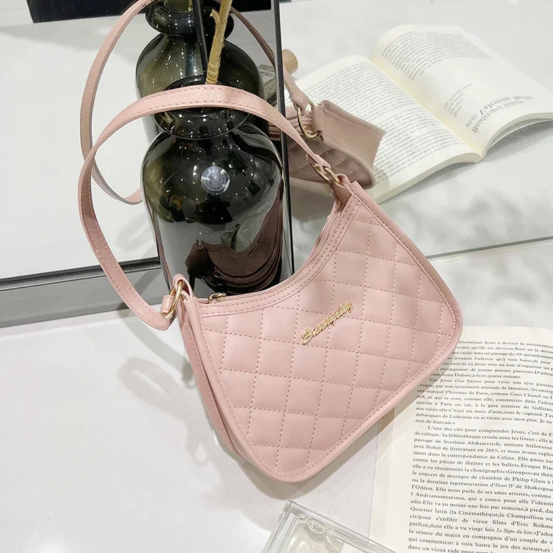 Other Ladies Retro Shoulder Bag Crossbody Half Moon PU Leather - PU Exterior With Polyester Lining-Other Ladies Retro Shoulder Bag Crossbody Half Moon PU Leather - PU Exterior With Polyester Lining