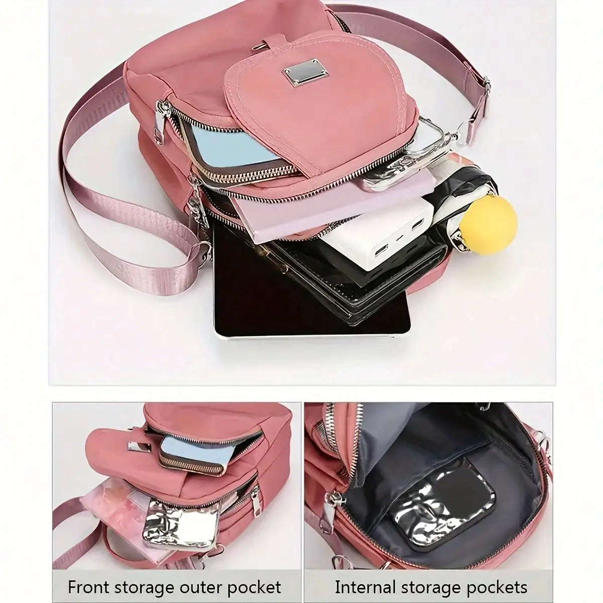 Heart Love Print Shoulder Bag - Compact Crossbody With Adjustable Strap And Ample Capacity-Heart Love Print Shoulder Bag - Compact Crossbody With Adjustable Strap And Ample Capacity