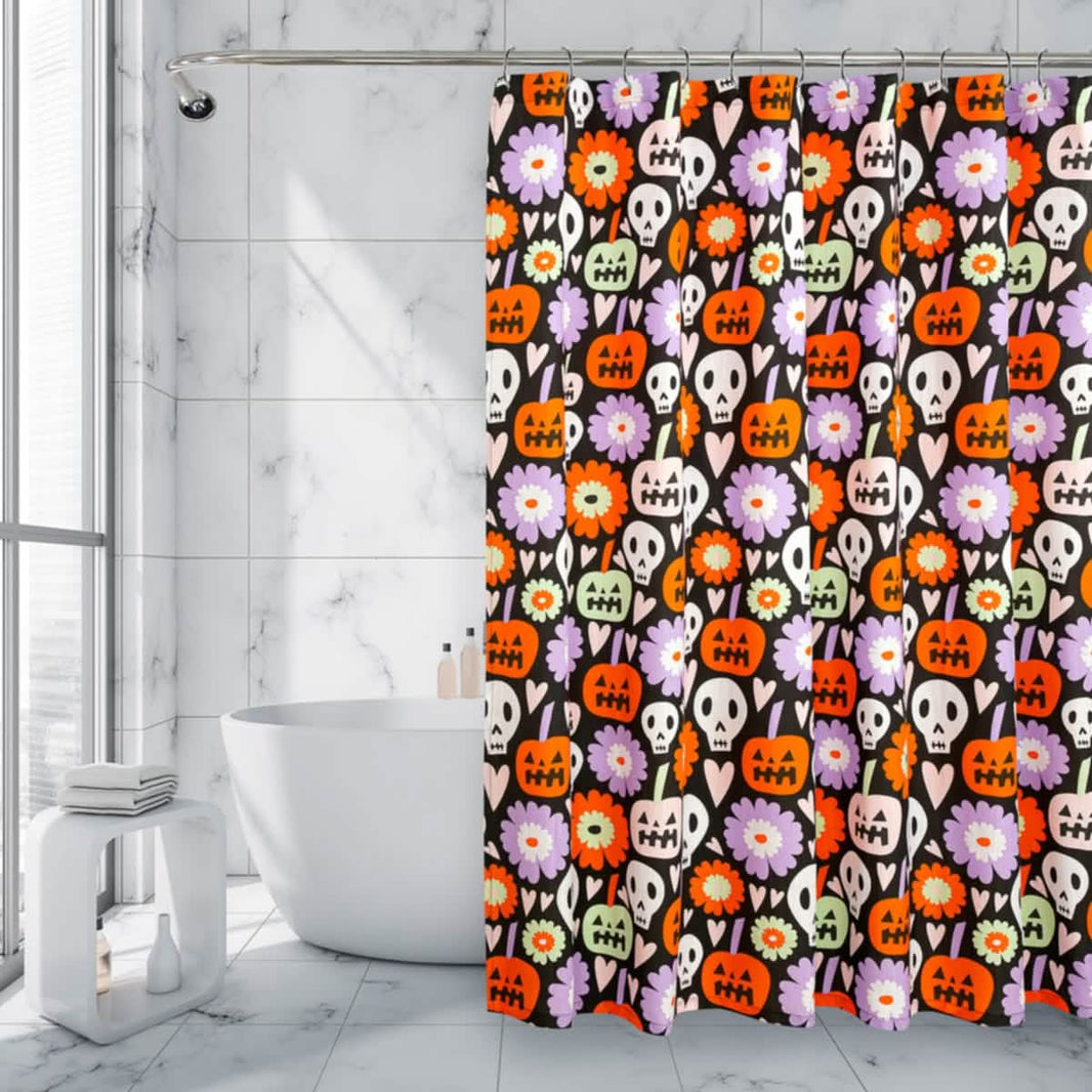 Royale Linens Double Brushed Microfber 1800 Thread Printed Shower Curtain-Royale Linens Double Brushed Microfber 1800 Thread Printed Shower Curtain