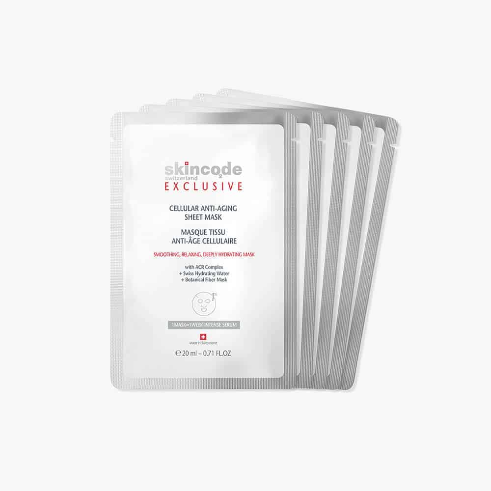 Skincode Cellular Anti-Aging Sheet Mask 5x20ML-Skincode Cellular Anti-Aging Sheet Mask 5x20ML