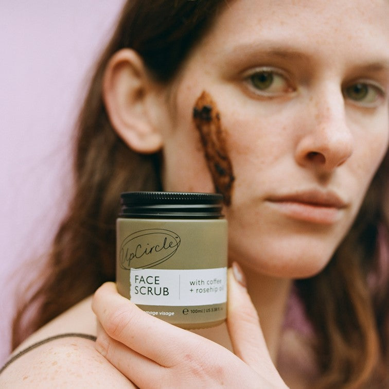 Face Scrub with Coffee + Rosehip Oil-Face Scrub with Coffee + Rosehip Oil